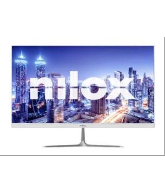 Nilox monitor desktop va led 24" 4ms fhd 1920x1080 75hz 16:9 vga/hdmi blanco