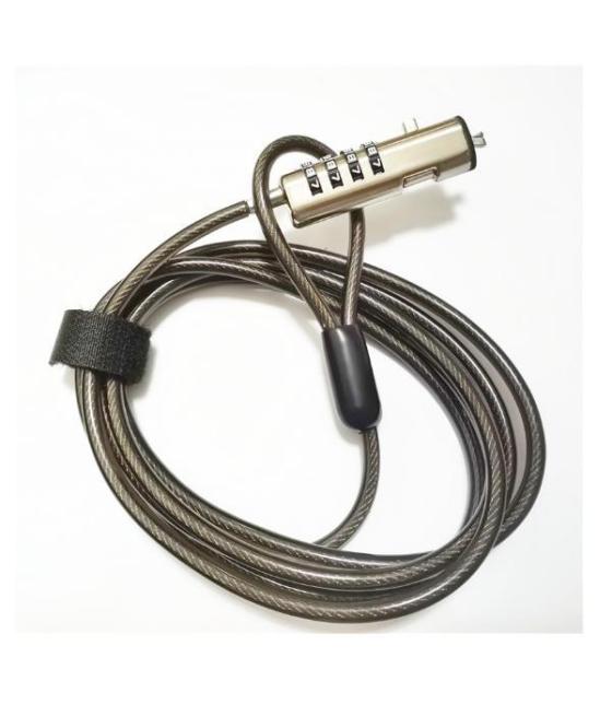 Nilox cable de seguridad para portátil con combinación nano color negro