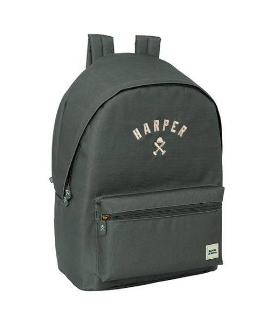 Safta mochila doble para portatil 15,6 usb harper & neyer grey