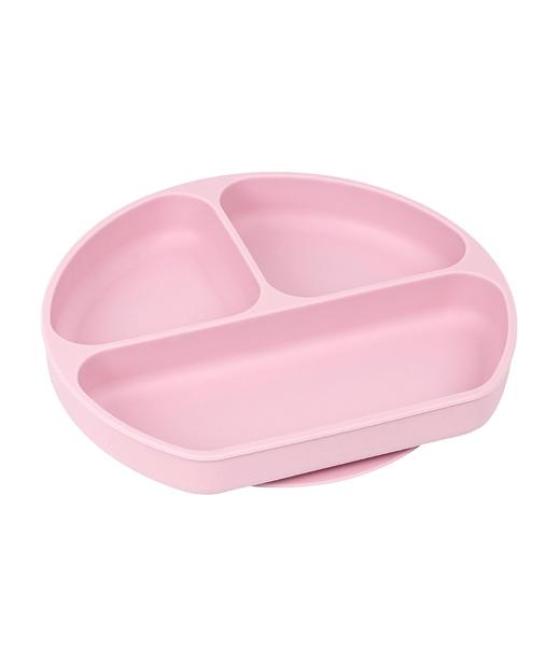 Safta plato silicona con ventosa koala pink