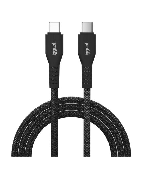 Iggual cable usb-c a tipo c 60w 3a 100 cm trenzado