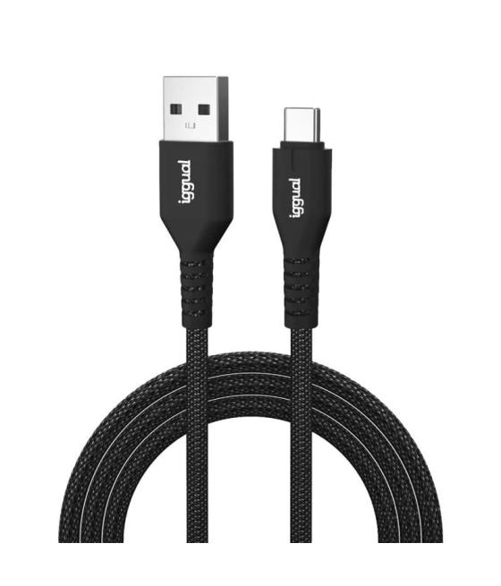 Iggual cable usb-a a tipo c 3a 100 cm trenzado