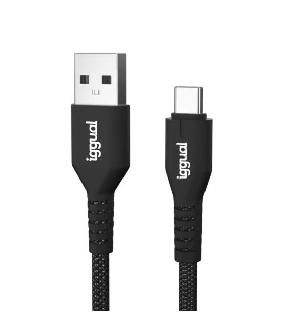 Iggual cable usb-a a tipo c 3a 100 cm trenzado