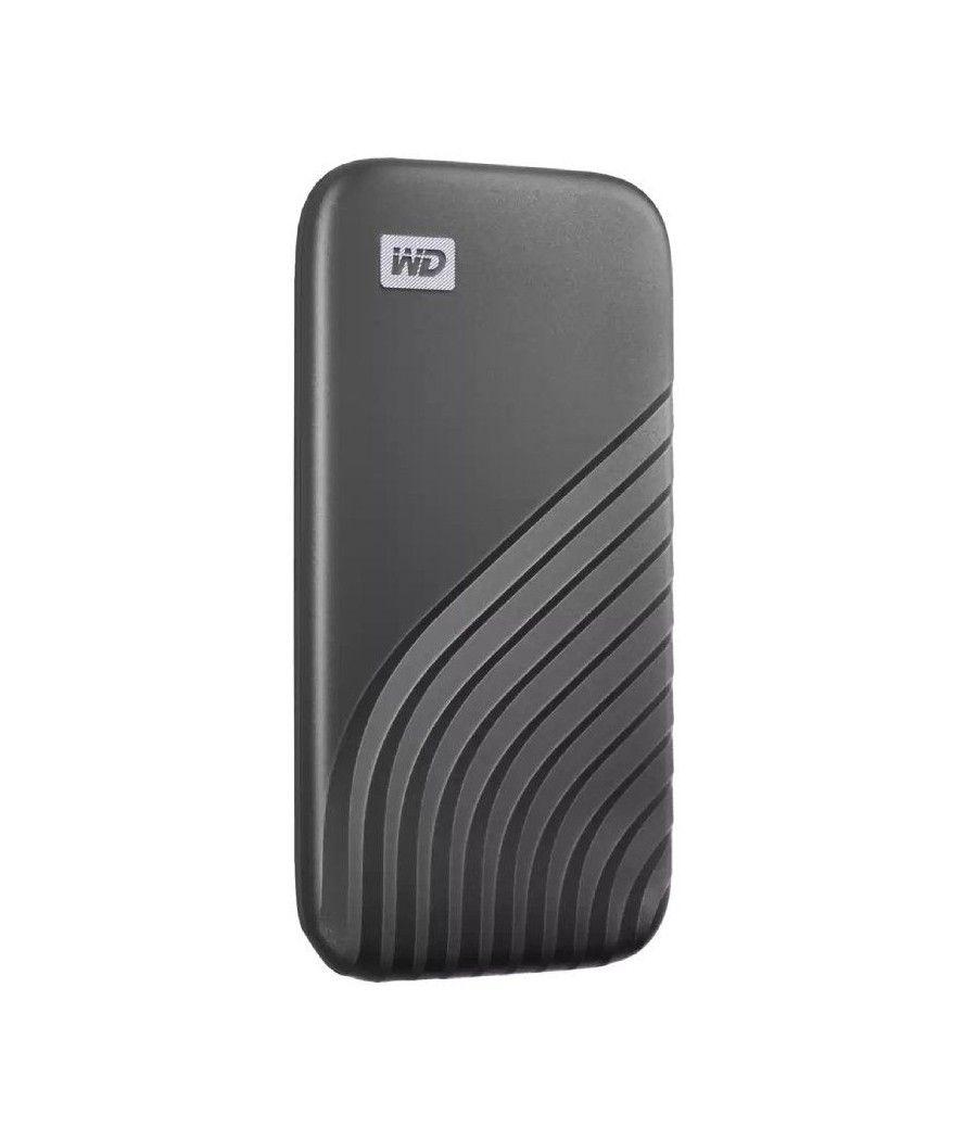 Disco externo ssd western digital my passport ssd 500gb/ usb 3.2/ gris - Imagen 2