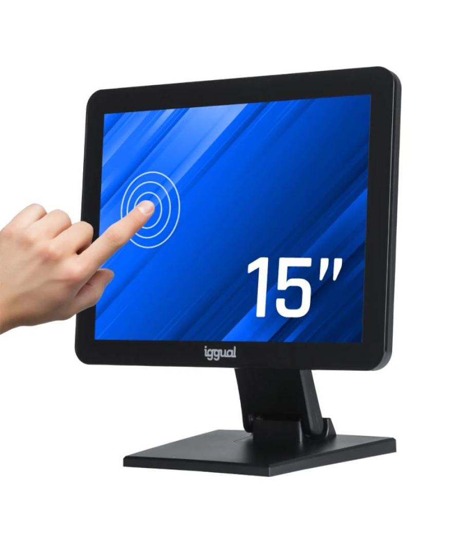 Iggual monitor táctil capacitivo 15" vga hdmi usb