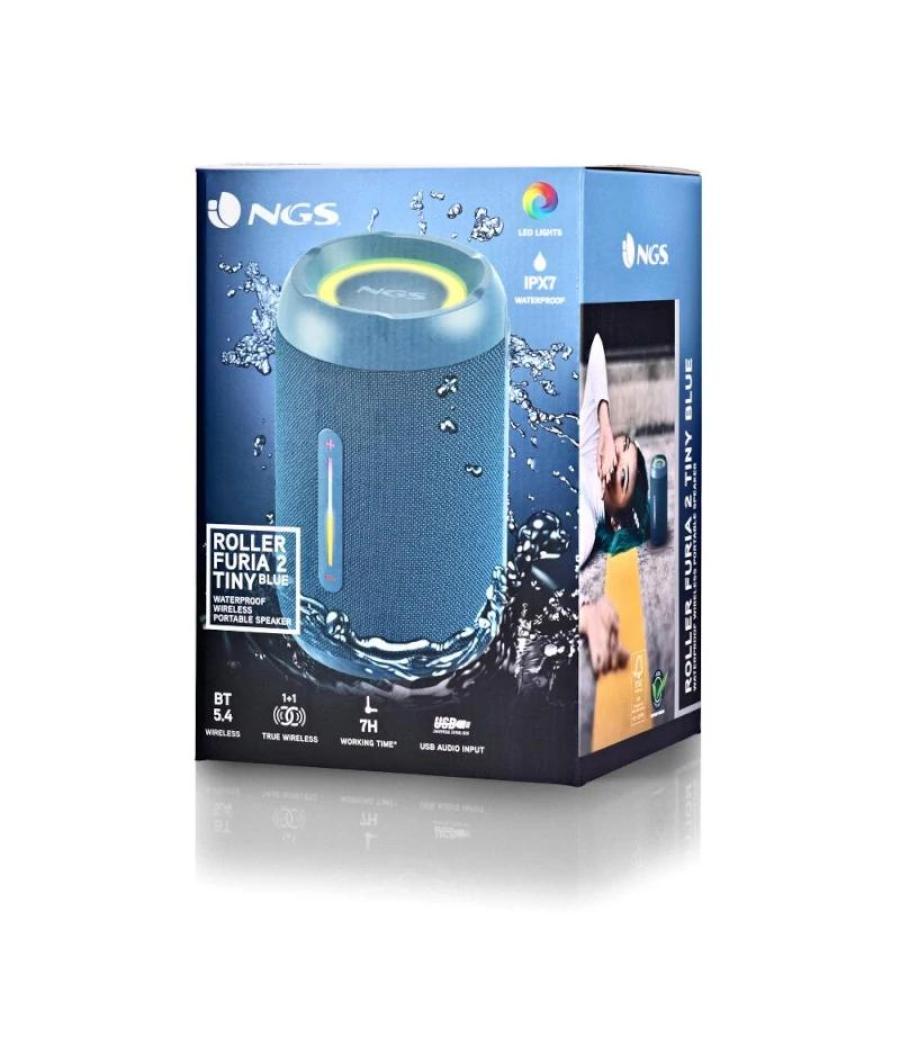 Ngs altavoz furia 2 blue bt rgb ipx7