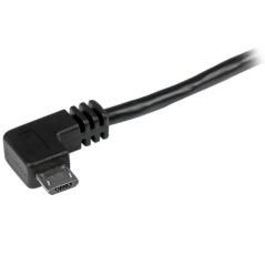 Cable 1m micro usb acodado