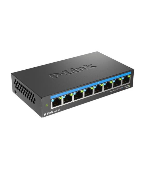 D-Link DMS-108 No administrado L2 2.5G Ethernet (100/1000/2500) Negro