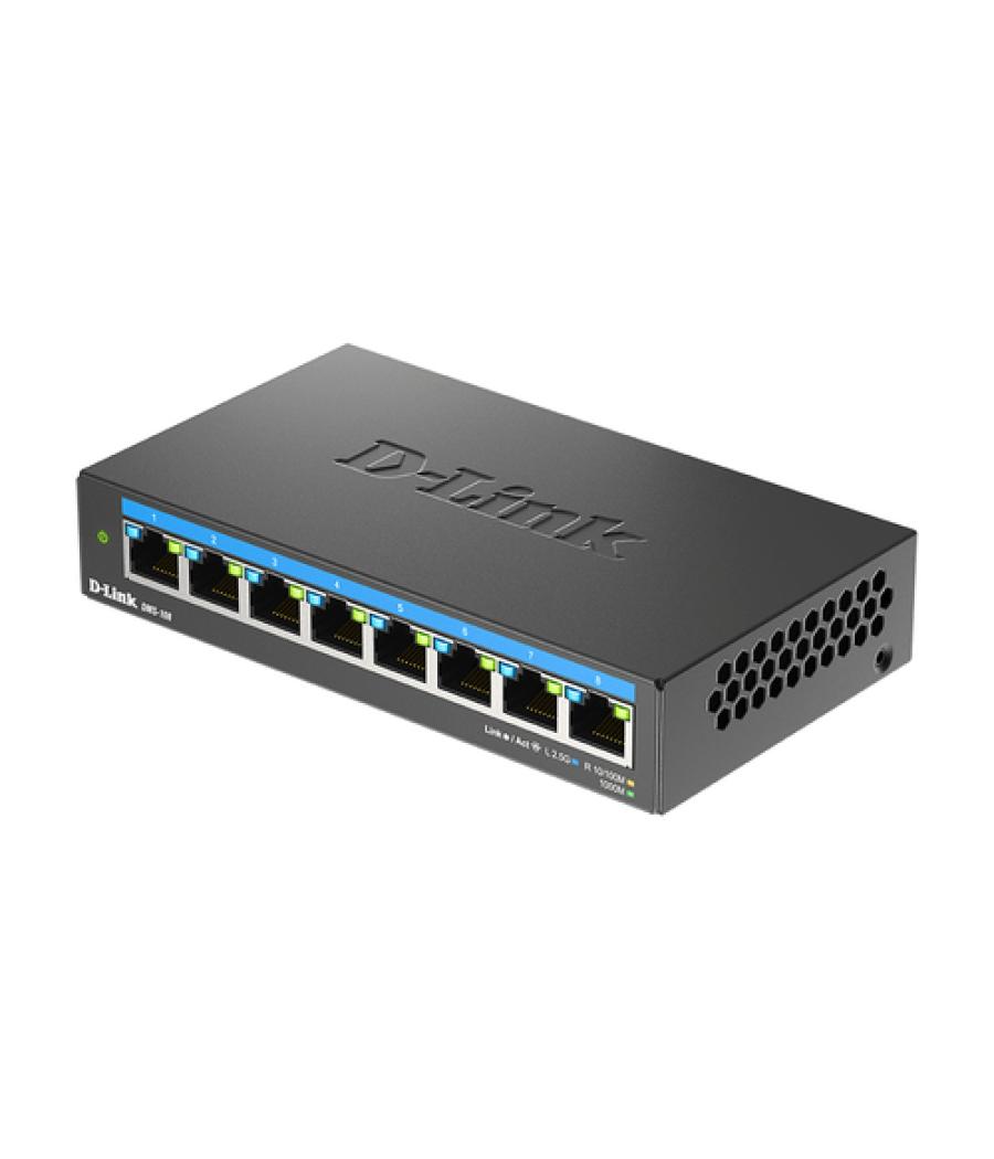 D-Link DMS-108 No administrado L2 2.5G Ethernet (100/1000/2500) Negro