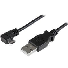 Cable 2m micro usb acodado - Imagen 1