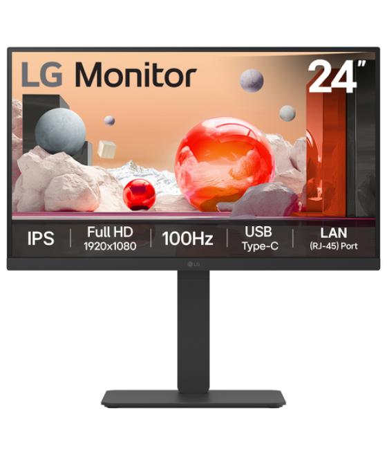 LG 24BA750-B pantalla para PC 60,5 cm (23.8") 1920 x 1080 Pixeles Full HD LCD Negro