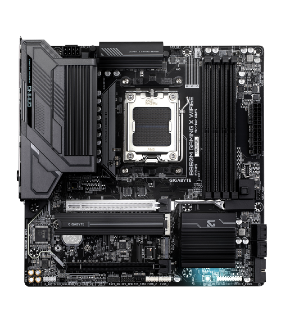 Gigabyte b850m gaming x wifi6e placa base - procesadores amd ryzen serie 9000, vrm digital 10+2+2 fases, hasta 8200mhz ddr5 (oc)