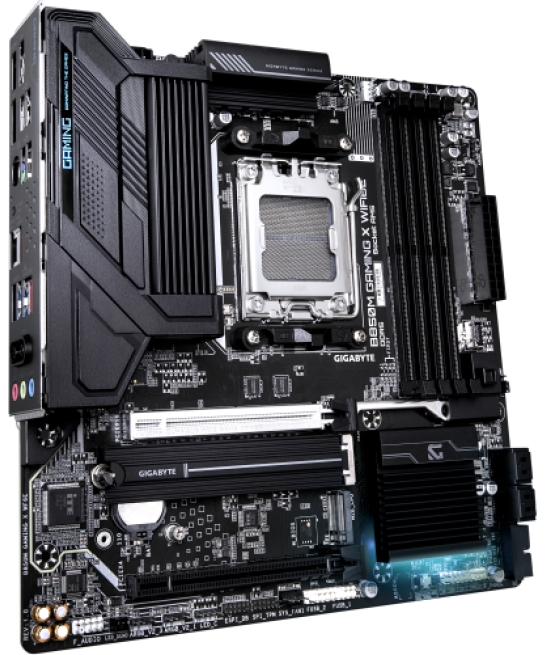 Gigabyte b850m gaming x wifi6e placa base - procesadores amd ryzen serie 9000, vrm digital 10+2+2 fases, hasta 8200mhz ddr5 (oc)