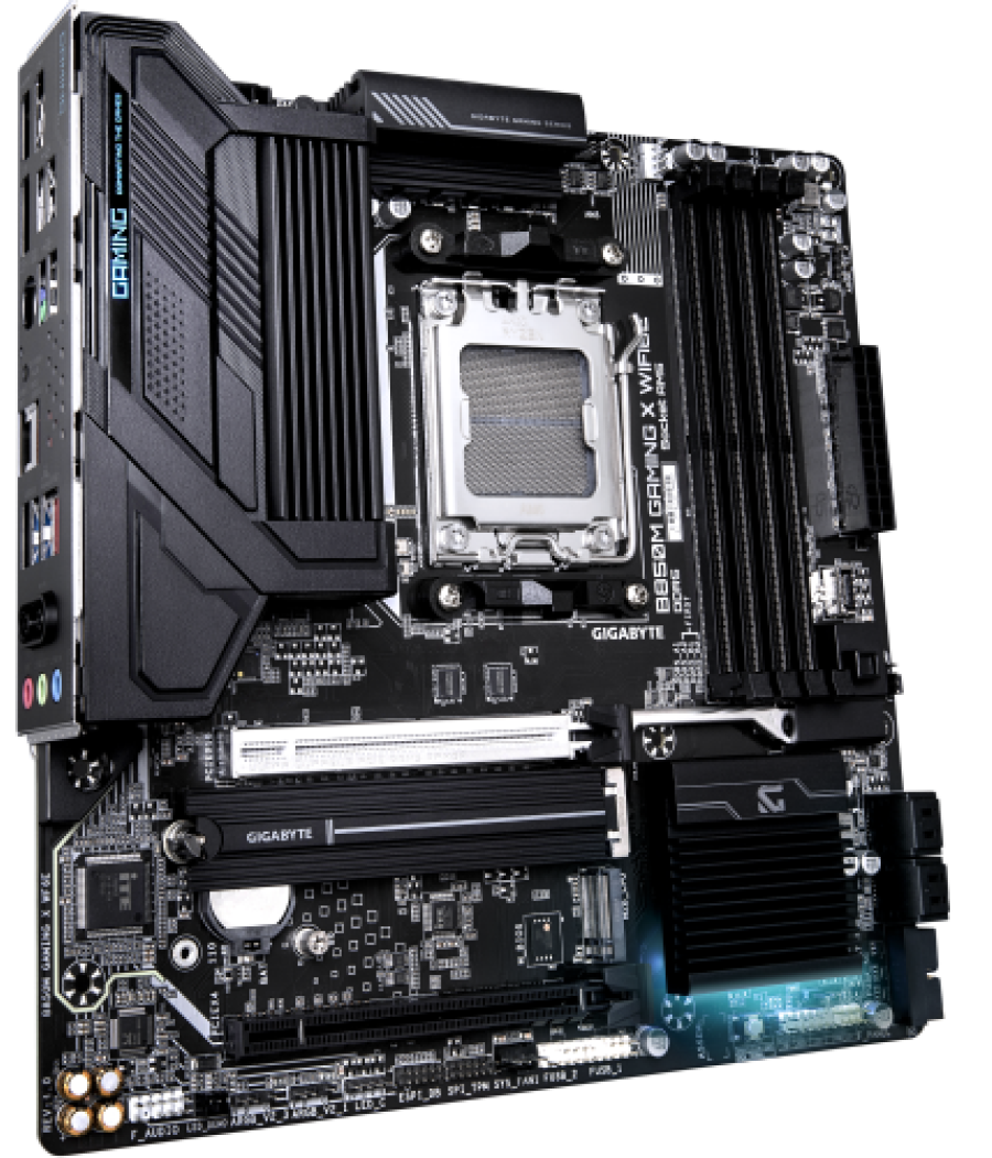 Gigabyte b850m gaming x wifi6e placa base - procesadores amd ryzen serie 9000, vrm digital 10+2+2 fases, hasta 8200mhz ddr5 (oc)