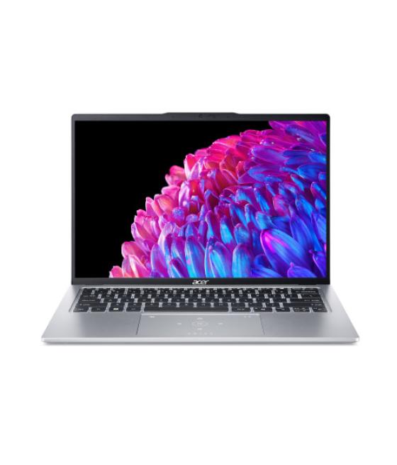 Acer swift sfg14-73 intel core ultra 7 155u portátil 35,6 cm (14") 2.8k 16 gb lpddr5x-sdram 512 gb ssd wi-fi 6 (802.11ax) window
