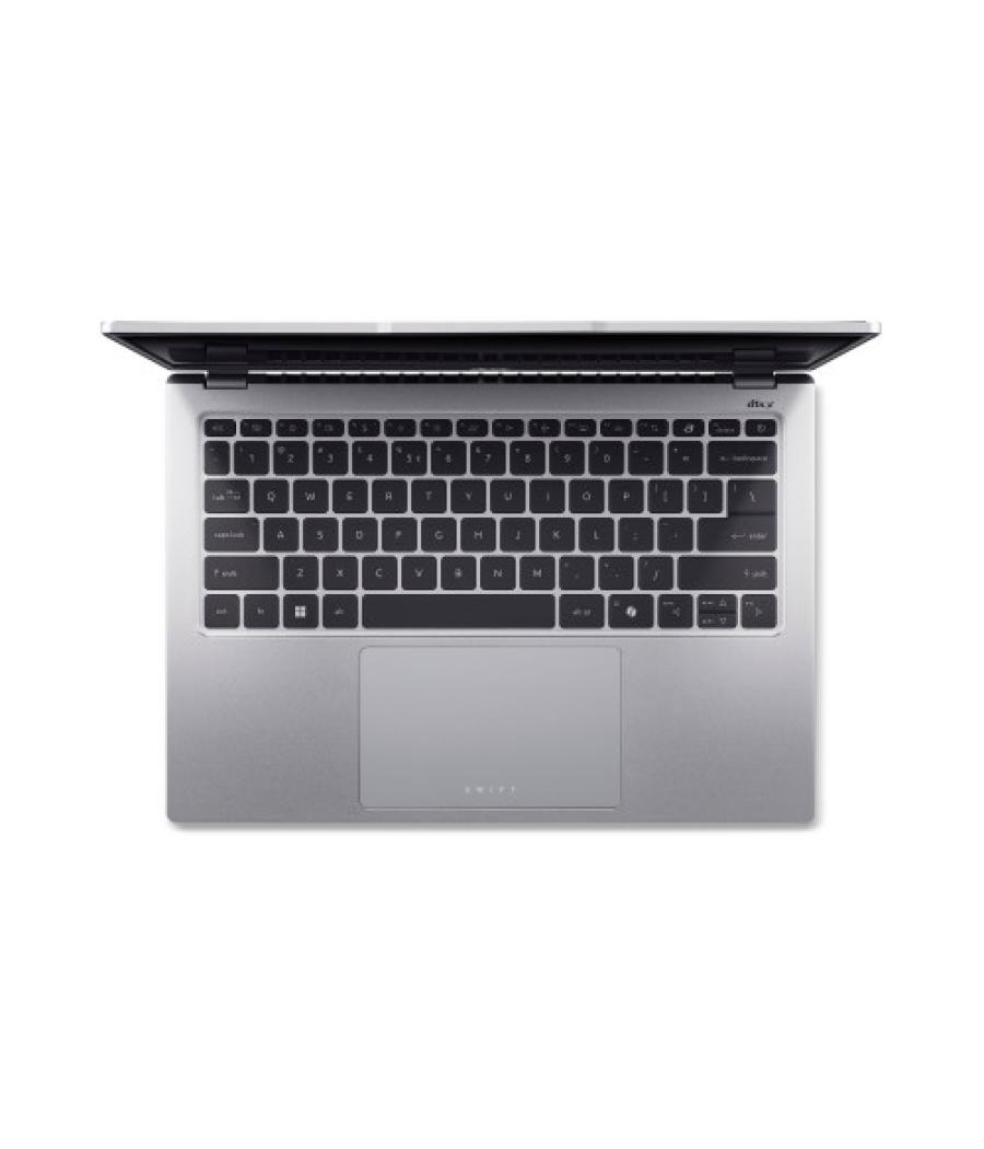 Acer swift sfg14-73 intel core ultra 7 155u portátil 35,6 cm (14") 2.8k 16 gb lpddr5x-sdram 512 gb ssd wi-fi 6 (802.11ax) window