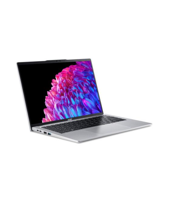 Acer swift sfg14-73 intel core ultra 7 155u portátil 35,6 cm (14") 2.8k 16 gb lpddr5x-sdram 512 gb ssd wi-fi 6 (802.11ax) window