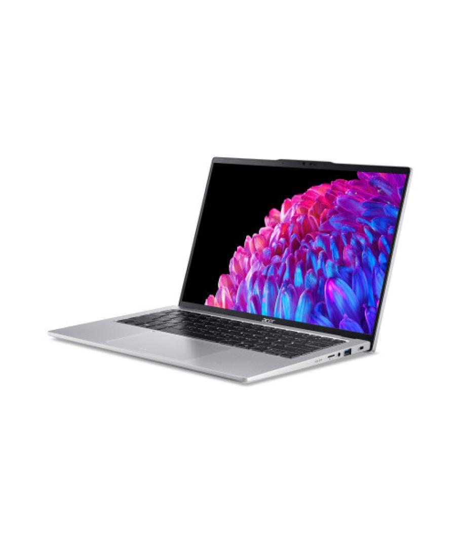 Acer swift sfg14-73 intel core ultra 7 155u portátil 35,6 cm (14") 2.8k 16 gb lpddr5x-sdram 512 gb ssd wi-fi 6 (802.11ax) window