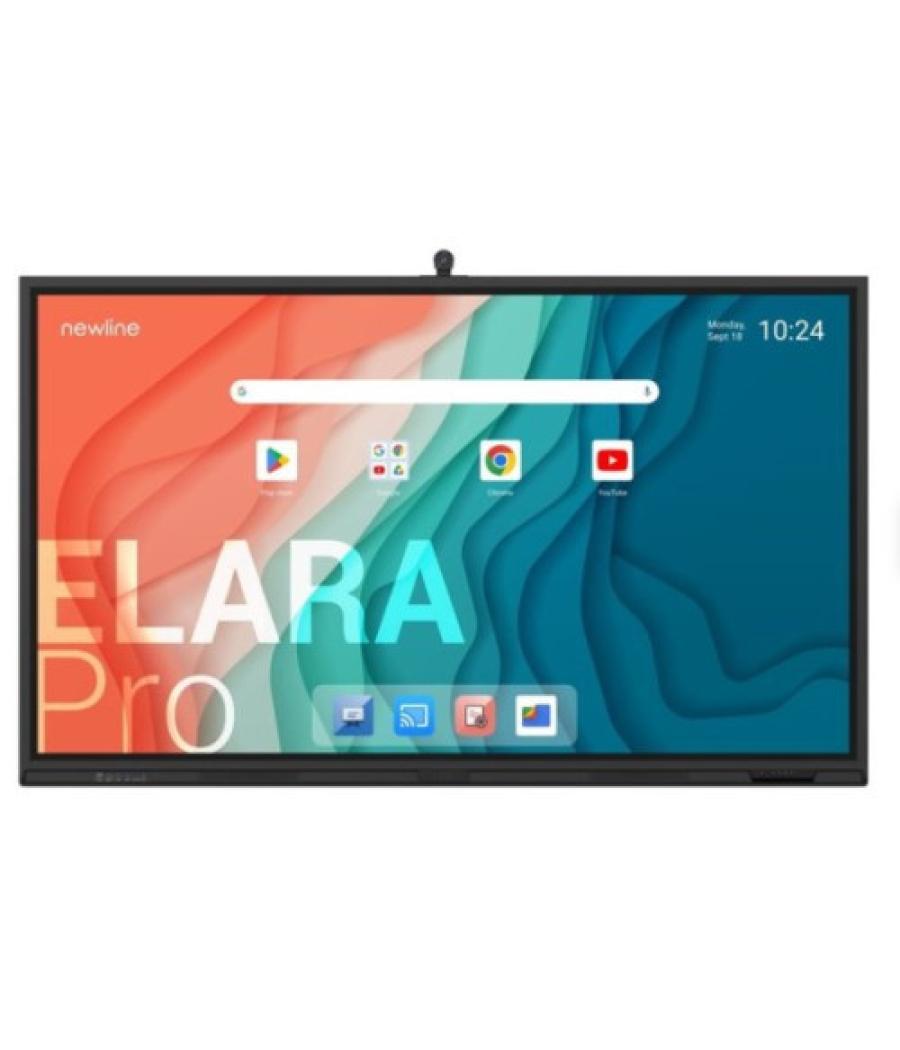 Newline monitor internativo elara pro (tt-6523qca+) 65", android 13, google edla, camara 4k, 8 mic, multi usuario, 2x20w+sub15w,