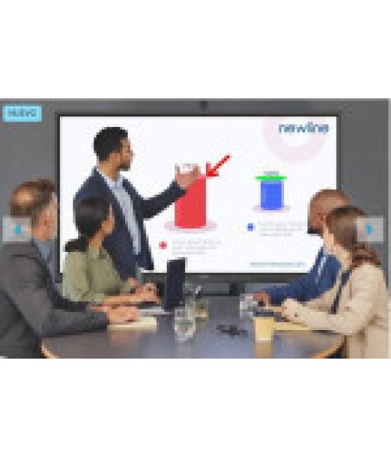 Newline monitor internativo elara pro (tt-6523qca+) 65", android 13, google edla, camara 4k, 8 mic, multi usuario, 2x20w+sub15w,