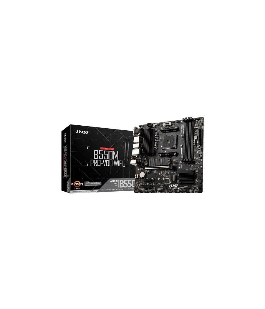 MSI B550M PRO-VDH WIFI placa base AMD B550 Zócalo AM4 micro ATX - Imagen 1