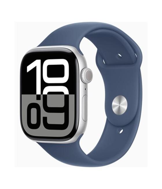 Smartwatch apple watch series 10 gps + cell 46mm silver case blue sport band m - l