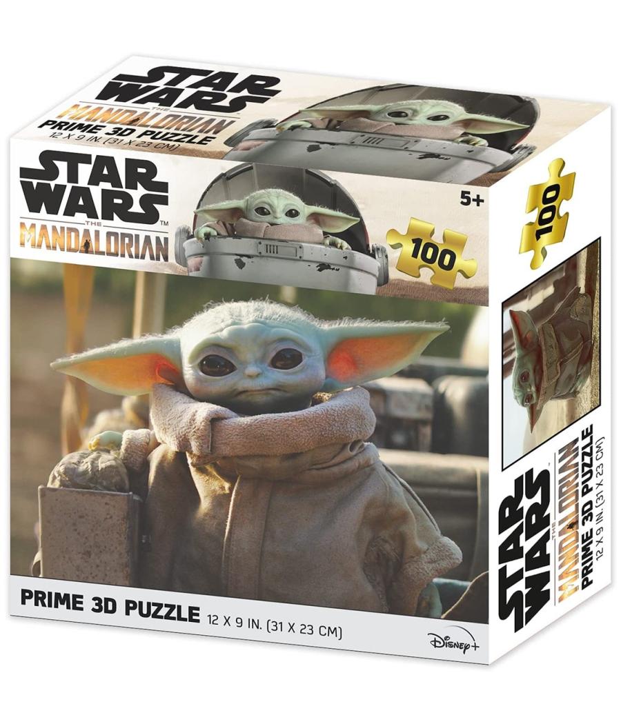 Puzle lenticular prime 3d 100 piezas the mandalorian grogu