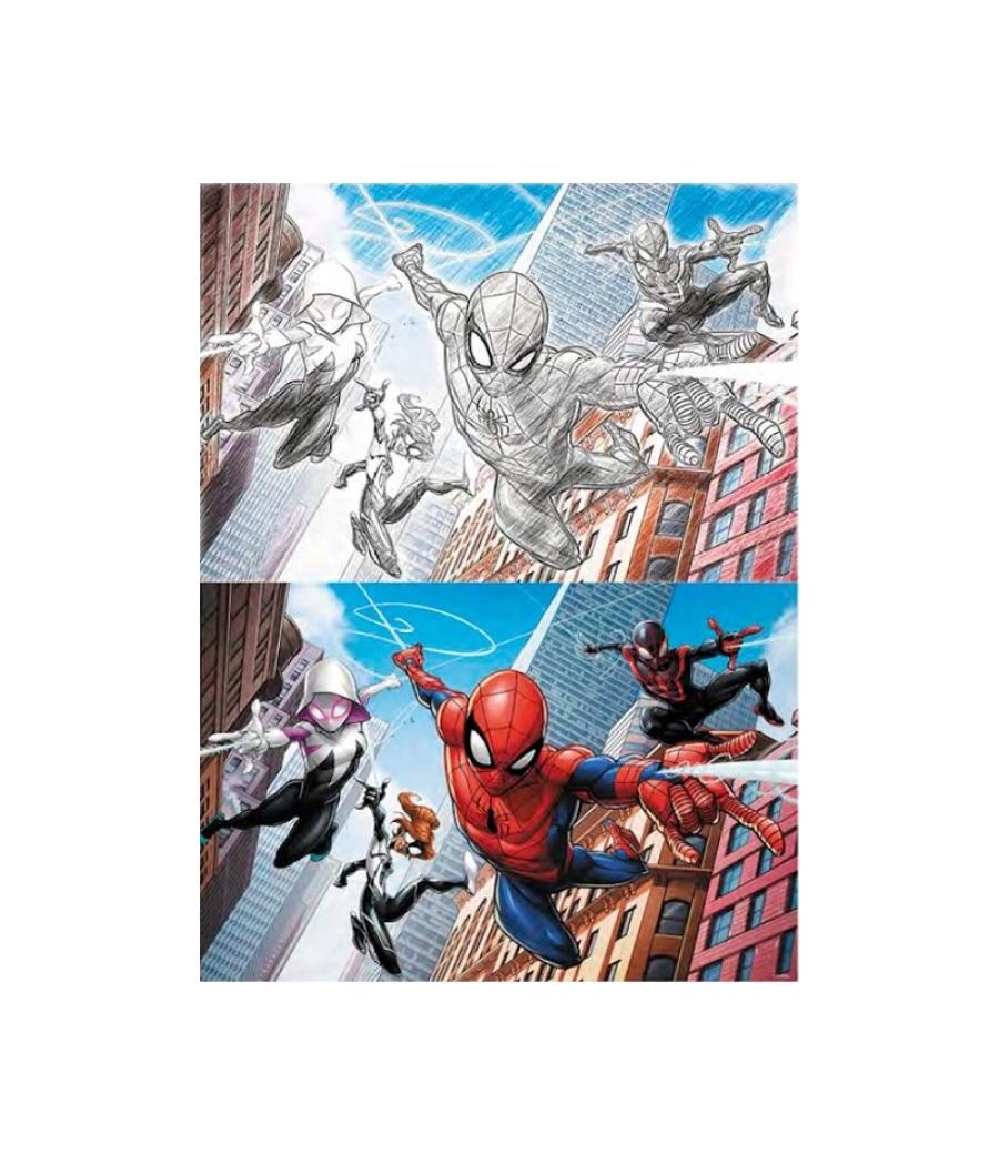 Puzzle para rascar prime 3d marvel multi universo 150 piezas