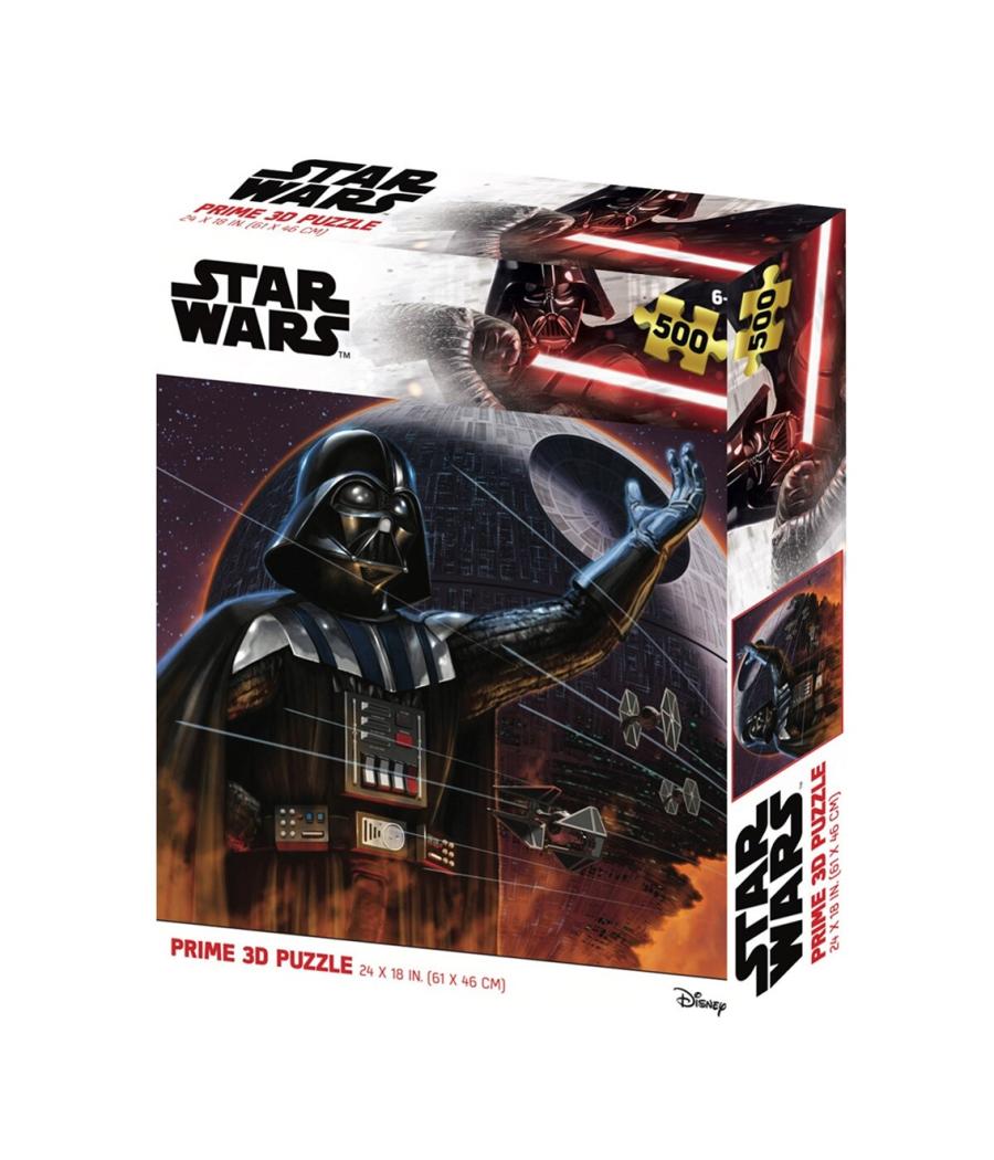 Puzle lenticular prime 3d star wars darth vader y la estrella de la muerte 500 piezas