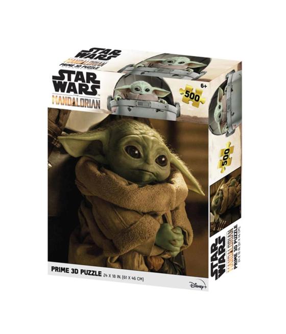 Puzle lenticular prime 3d 500 piezas the mandalorian grogu cargado 500 piezas