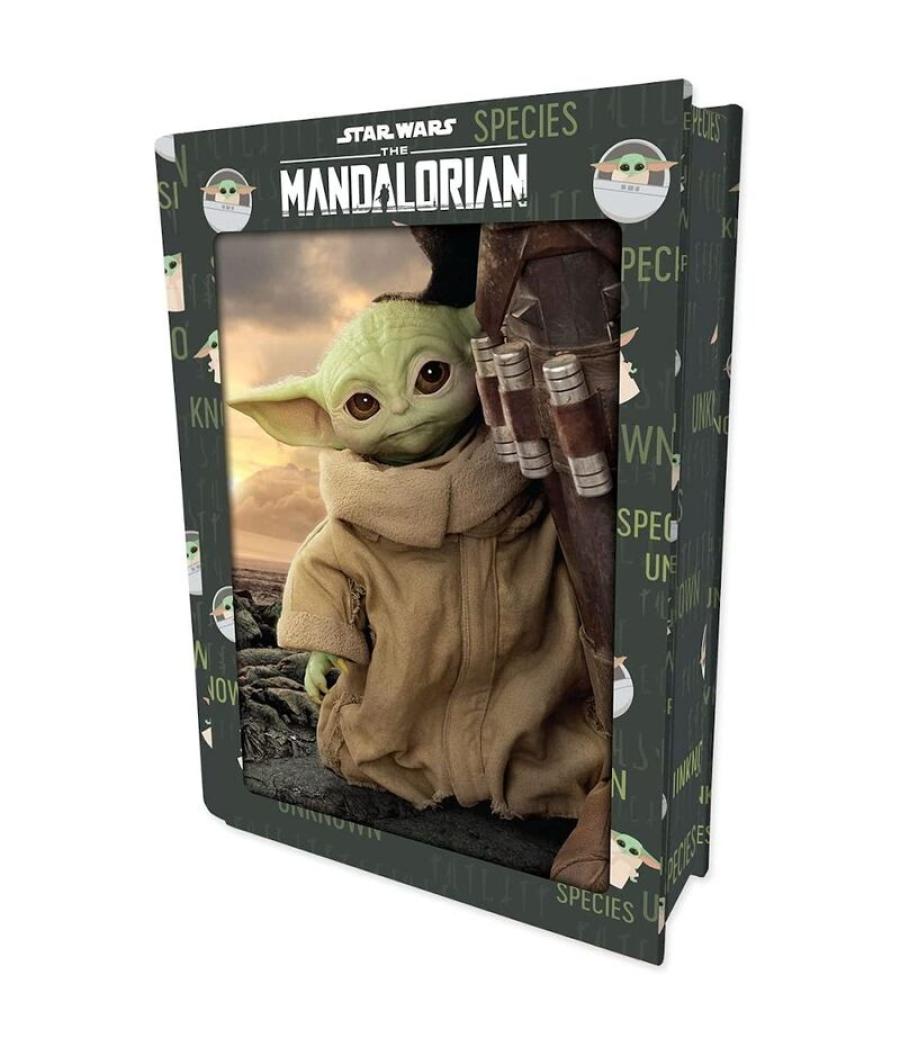 Puzzle libro lenticular prime 3d star wars the mandalorian 300 piezas