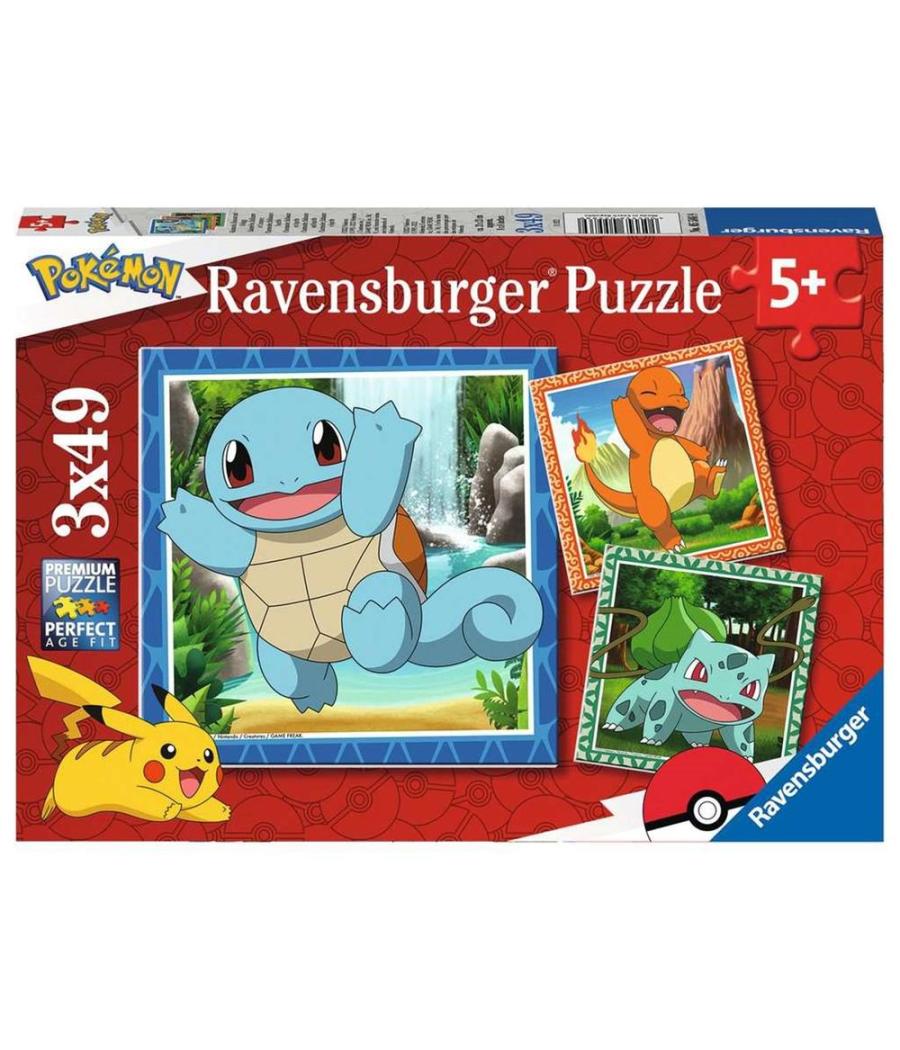 Puzzle ravensburger pokemon 3x49 5+