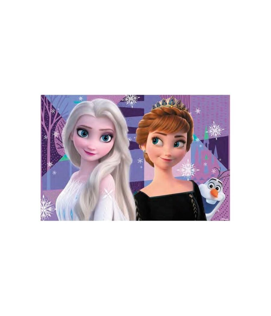 Puzzle lenticular prime 3d disney frozen elsa anna y olaf 200 piezas