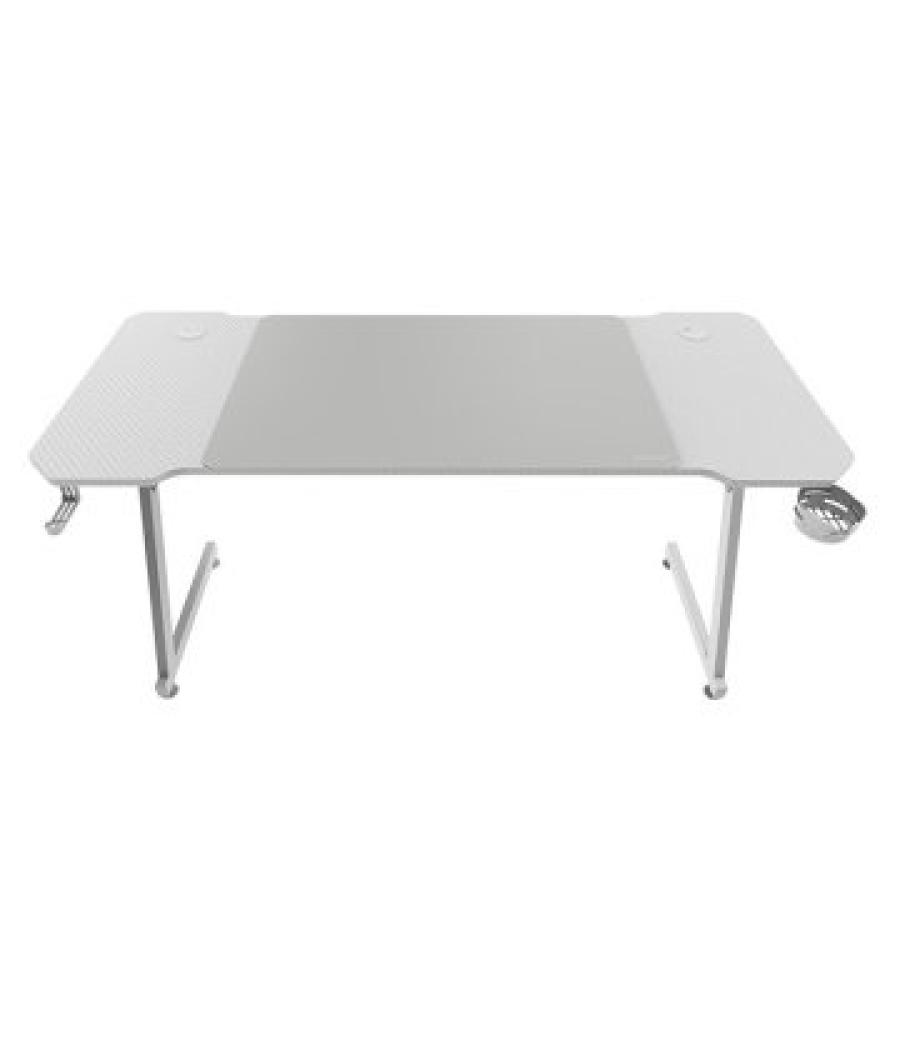 Mesa mars gaming mgd x140 chasis de acero tablero blanco 140x60 diseño fibra carbono alf. xxl