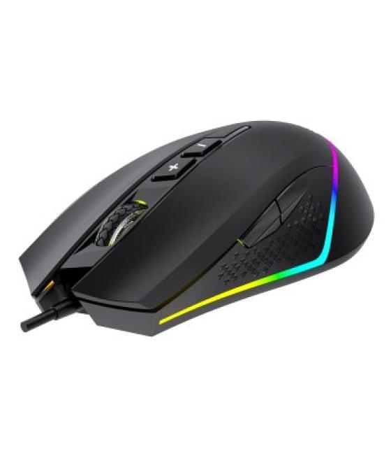 Mouse unykach gaming nova m244 6400dpi iluminacion rgb