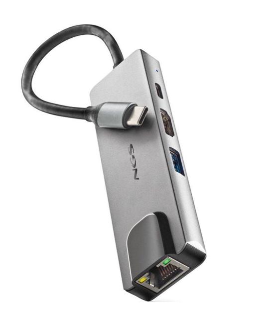 Docking usb tipo-c ngs wonderdock supra/ 1xusb/ 1xusb tipo-c dp/ 1xhdmi/ 1xrj45