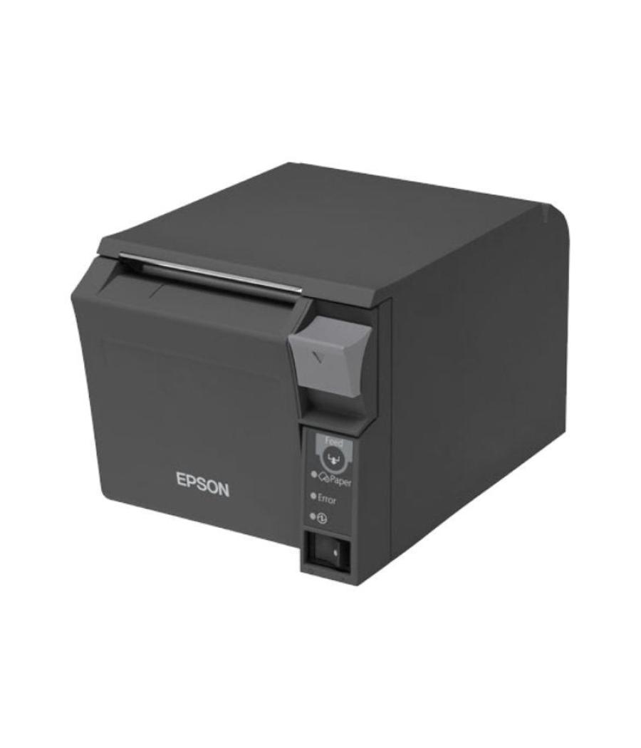 Impresora de tickets epson tm-t70ii/ térmica/ ancho papel 80mm/ usb-rs232/ negra