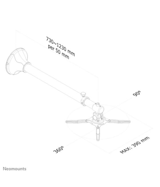 Neomounts by Newstar Soporte de pared Beamer