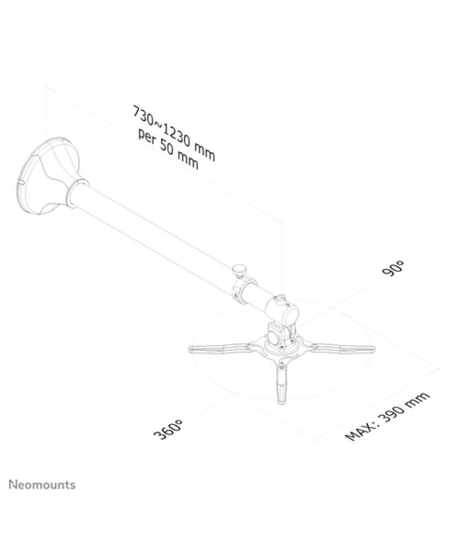 Neomounts by Newstar Soporte de pared Beamer