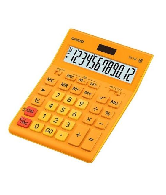 Casio calculadora de oficina sobremesa 12 dígitos naranja