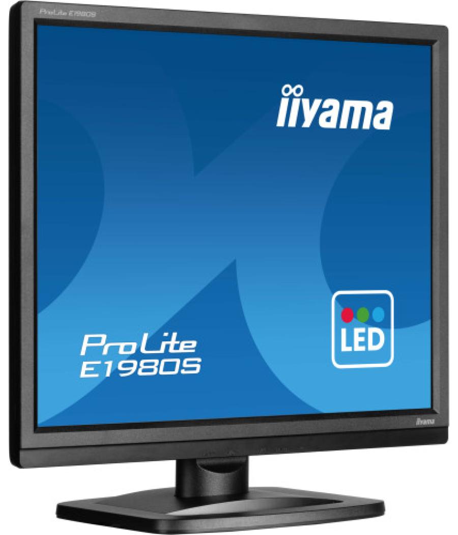 Iiyama prolite e1980s-b1 pantalla para pc 48,3 cm (19") 1280 x 1024 pixeles vga led negro