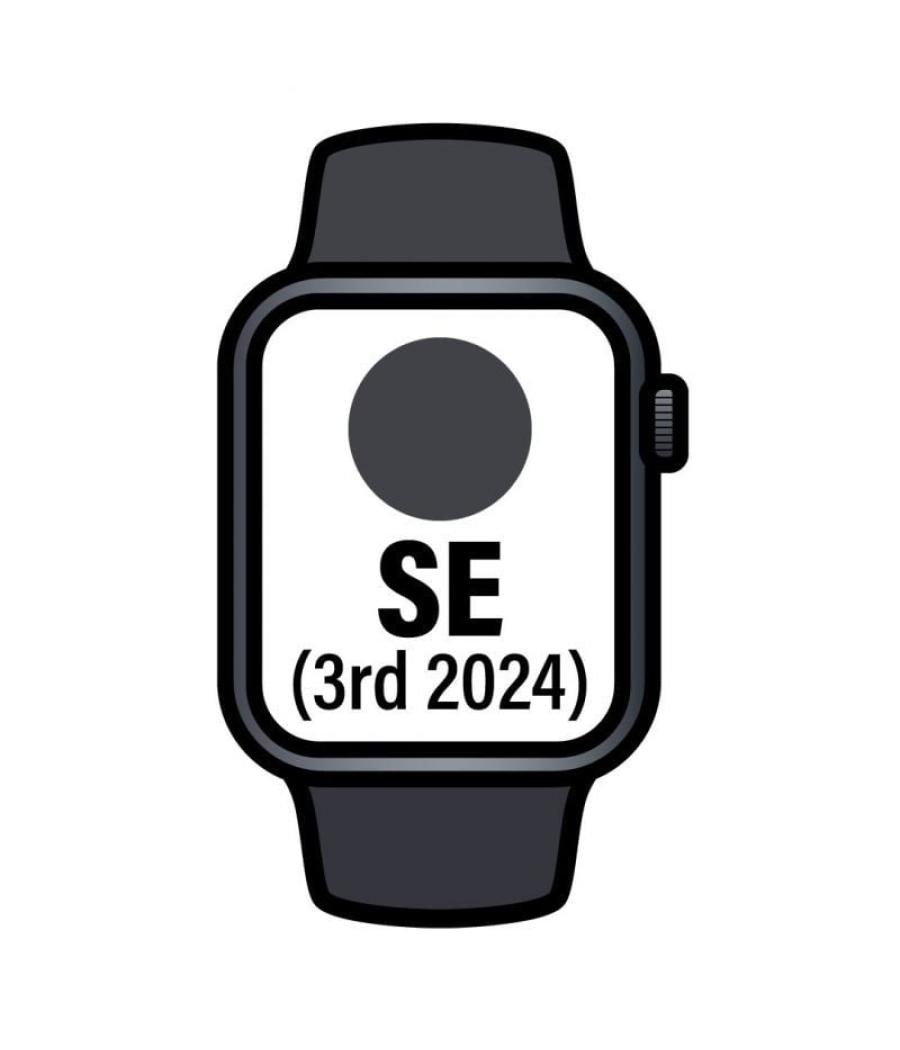 Apple watch se 3rd v2/ gps/ cellular/ 44mm/ caja de aluminio medianoche/ correa deportiva medianoche s/m