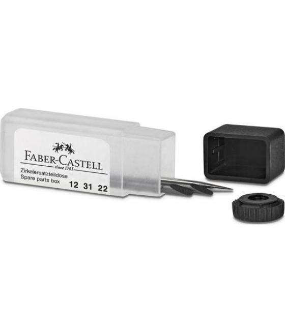 Faber castell caja de piezas de recambio para compás