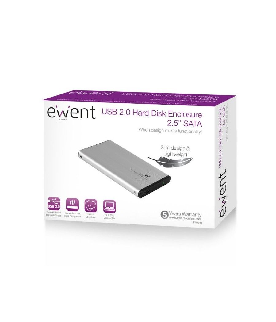 Ewent EW7041 Carcasa Portátil HD  SATA 2.5" USB - Imagen 9