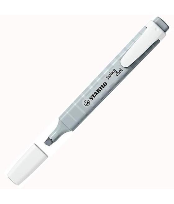 Stabilo marcador fluorescente swing cool pastel gris polvoriento caja 10 ud