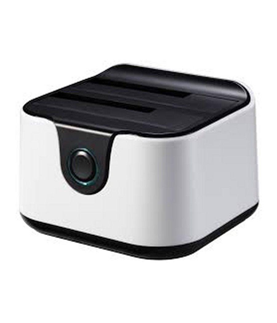 Tooq TQDS-802BW Dock Station Doble Bahía HDD Ne/Bl - Imagen 11