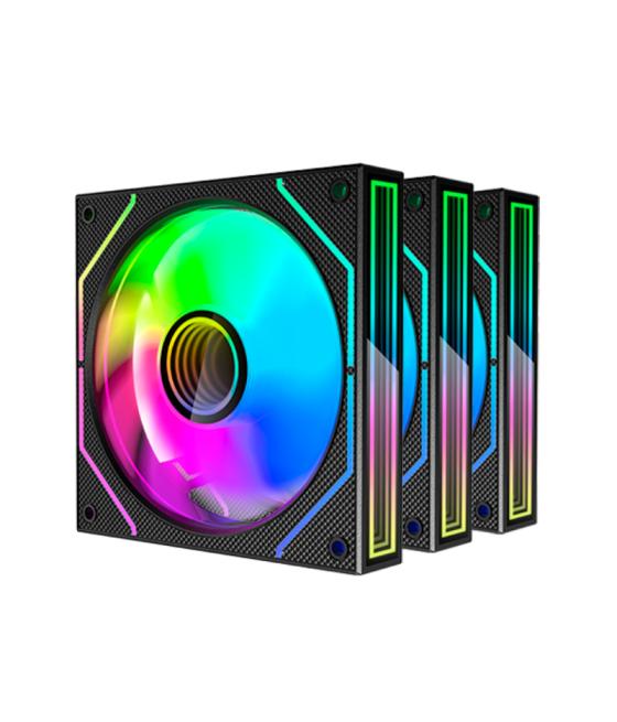 Kit 3 ventiladores auxiliar mf-3d pro negro mars gaming