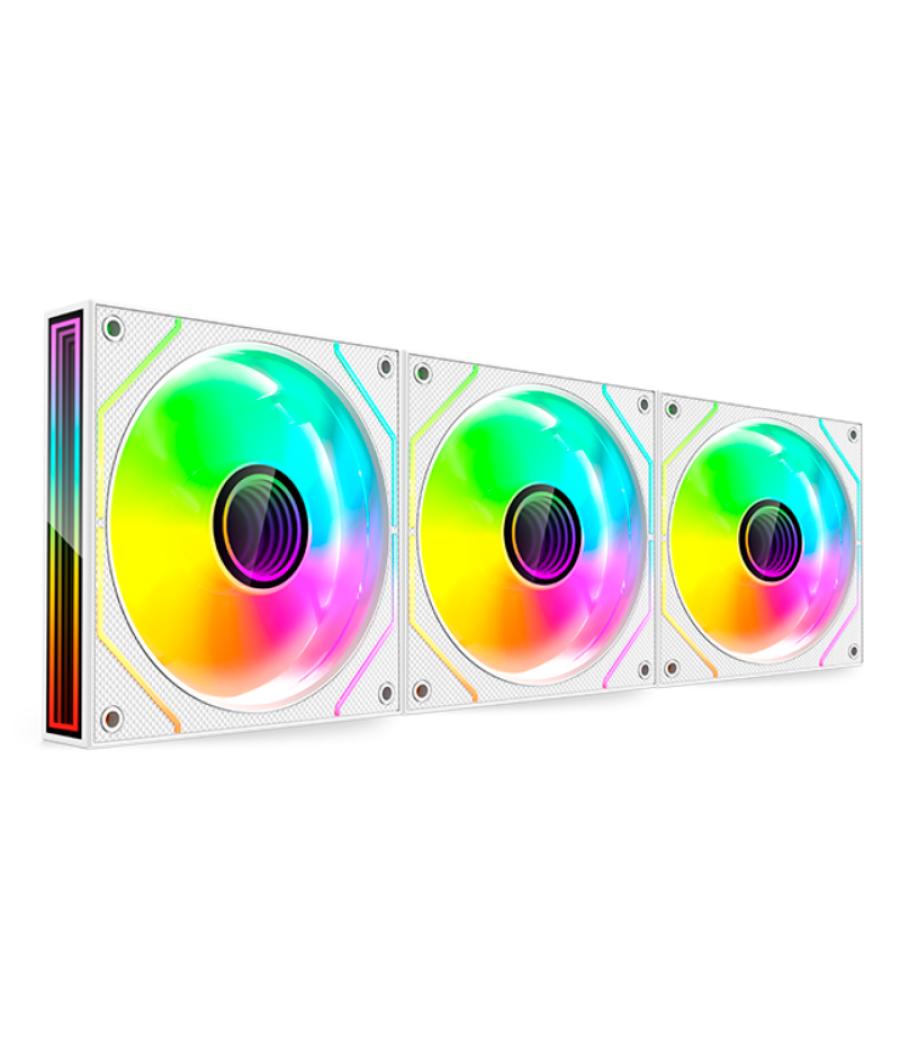 Kit 3 ventiladores auxiliar mf-3d pro blanco mars gaming