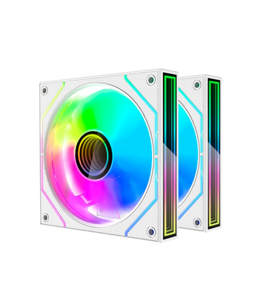 Kit 2 ventiladores auxiliar mf-3d pro blanco mars gaming