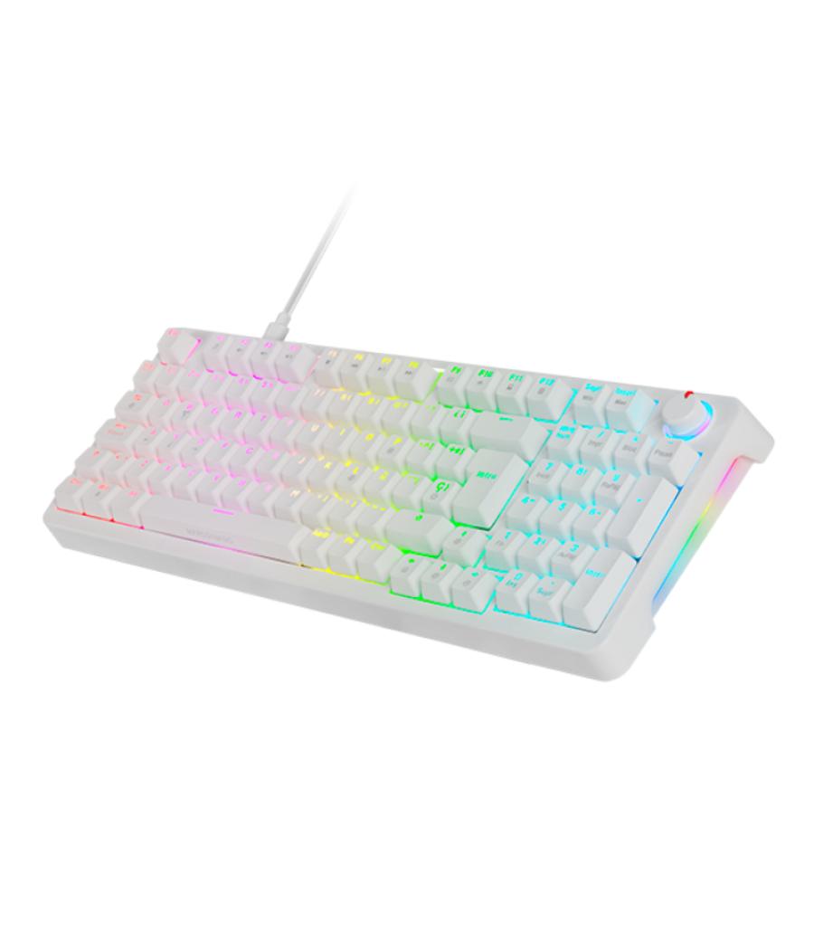 Teclado mecanico mkpro switch blue rgb blanco mars gaming